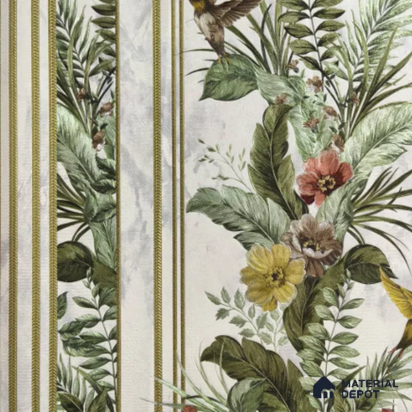 170-30 | 9.6 Meter x 20.87 Inches Florals Look Wallpaper - 54.77 Sq. Ft. | Minimum 15% wastage during installation