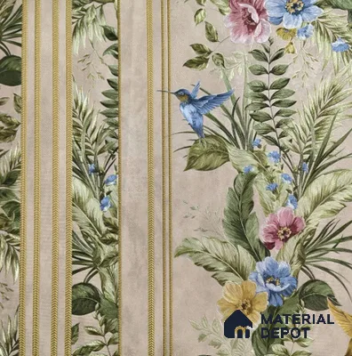 170-31 | 9.6 Meter x 20.87 Inches Florals Look Wallpaper - 54.77 Sq. Ft. | Minimum 15% wastage during installation