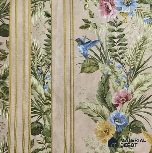 170-31 | 9.6 Meter x 20.87 Inches Florals Look Wallpaper - 54.77 Sq. Ft. | Minimum 15% wastage during installation