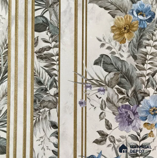 170-29 | 9.6 Meter x 20.87 Inches Florals Look Wallpaper - 54.77 Sq. Ft. | Minimum 15% wastage during installation