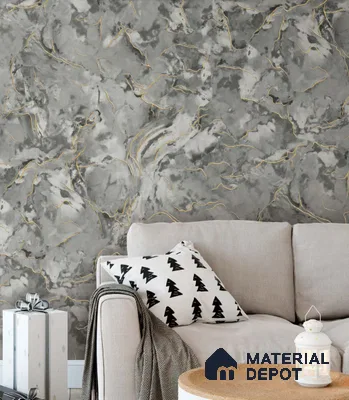ES23206 | 10 Meter x 21 Inches Marble Look Wallpaper - 57.41 Sq. Ft. | Minimum 10% wastage during installation
