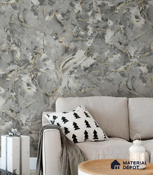 ES23206 | 10 Meter x 21 Inches Marble Look Wallpaper - 57.41 Sq. Ft. | Minimum 10% wastage during installation