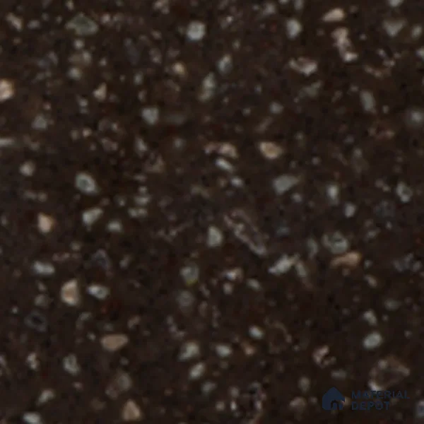 G074 Mocha Granite 12.07 ft x 2.49 ft Solid Surface Corian - 12 mm