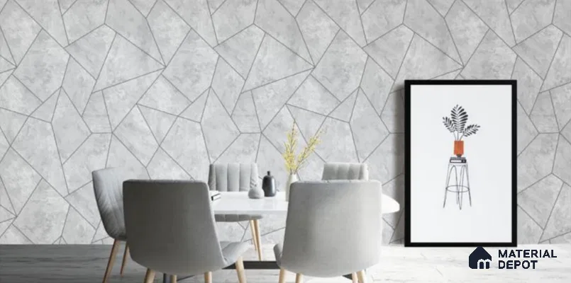 H1D0703 | 10 Meter x 21 Inches Geometric Look Wallpaper - 57.05 Sq. Ft. | Minimum 15% wastage during installation
