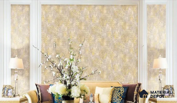 H2D77203 | 10 Meter x 21 Inches Patterned Look Wallpaper - 57.05 Sq. Ft. | Minimum 15% wastage during installation