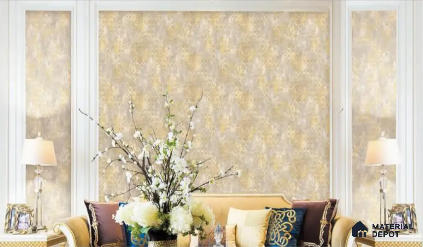 H2D77203 | 10 Meter x 21 Inches Patterned Look Wallpaper - 57.05 Sq. Ft. | Minimum 15% wastage during installation