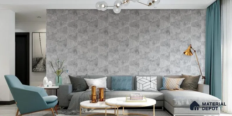 H2D77403 | 10 Meter x 21 Inches Patterned Look Wallpaper - 57.05 Sq. Ft. | Minimum 15% wastage during installation