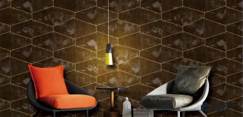 H2D77406 | 10 Meter x 21 Inches Patterned Look Wallpaper - 57.05 Sq. Ft. | Minimum 15% wastage during installation