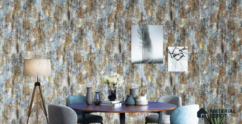 H2D77808 | 10 Meter x 21 Inches Patterned Look Wallpaper - 57.05 Sq. Ft. | Minimum 15% wastage during installation