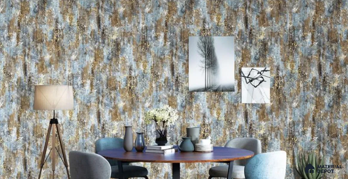 H2D77808 | 10 Meter x 21 Inches Patterned Look Wallpaper - 57.05 Sq. Ft. | Minimum 15% wastage during installation