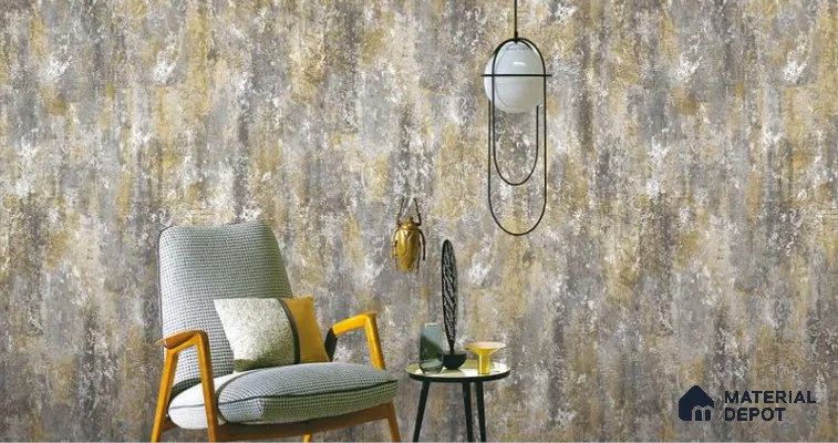 H2D77809 | 10 Meter x 21 Inches Patterned Look Wallpaper - 57.05 Sq. Ft. | Minimum 15% wastage during installation