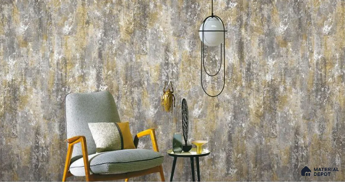 H2D77809 | 10 Meter x 21 Inches Patterned Look Wallpaper - 57.05 Sq. Ft. | Minimum 15% wastage during installation