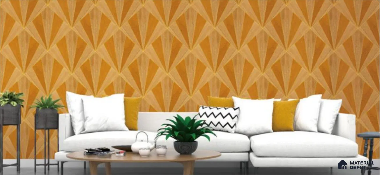 H3D881302 | 10 Meter x 21 Inches Geometric Look Wallpaper - 57.05 Sq. Ft. | Minimum 15% wastage during installation
