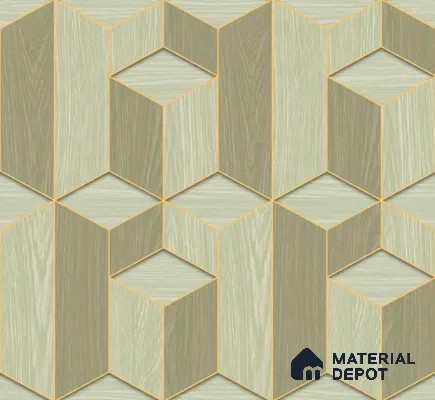 H3D881602 | 10 Meter x 21 Inches Geometric Look Wallpaper - 57.05 Sq. Ft. | Minimum 15% wastage during installation
