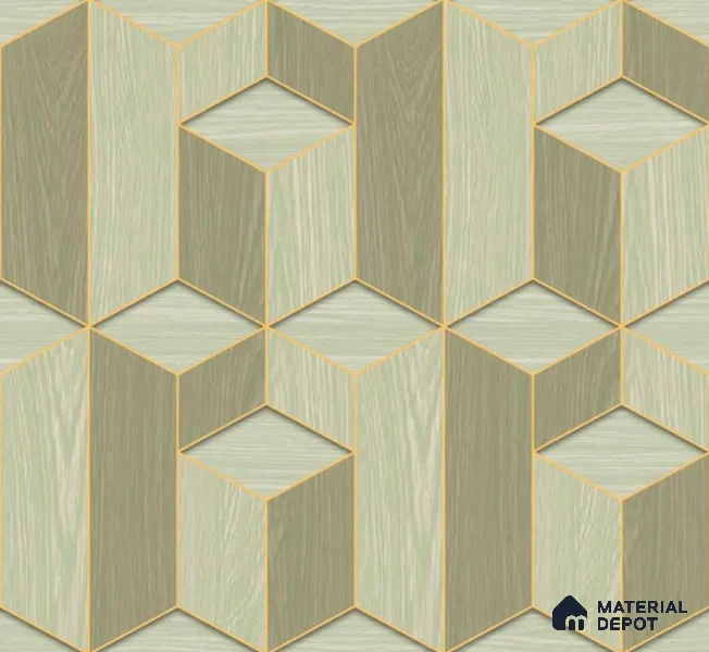 H3D881602 | 10 Meter x 21 Inches Geometric Look Wallpaper - 57.05 Sq. Ft. | Minimum 15% wastage during installation