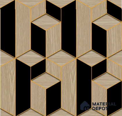H3D881603 | 10 Meter x 21 Inches Geometric Look Wallpaper - 57.05 Sq. Ft. | Minimum 15% wastage during installation