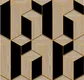 A close-up of aH3D881603 | 10 Meter x 21 Inches Geometric Look Wallpaper - 57 Sq. Ft. available at Material Depot in Bangalore