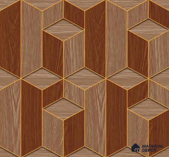 H3D881604 | 10 Meter x 21 Inches Geometric Look Wallpaper - 57.05 Sq. Ft. | Minimum 15% wastage during installation