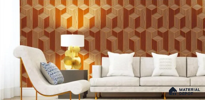 H3D881604 | 10 Meter x 21 Inches Geometric Look Wallpaper - 57.05 Sq. Ft. | Minimum 15% wastage during installation