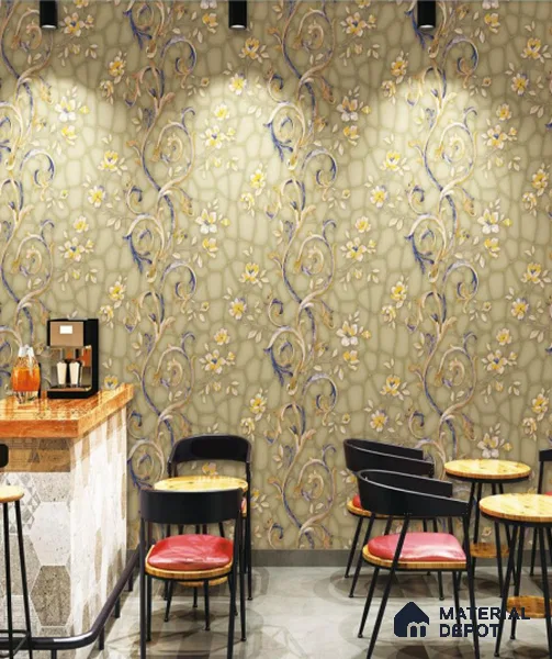 H4D99101 | 10 Meter x 21 Inches Patterned Look Wallpaper - 57.05 Sq. Ft. | Minimum 15% wastage during installation