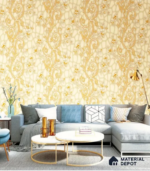H4D99102 | 10 Meter x 21 Inches Patterned Look Wallpaper - 57.05 Sq. Ft. | Minimum 15% wastage during installation