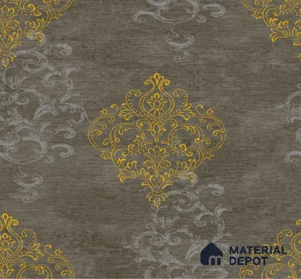 H4D99404 | 10 Meter x 21 Inches Damask Look Wallpaper - 57.05 Sq. Ft. | Minimum 15% wastage during installation