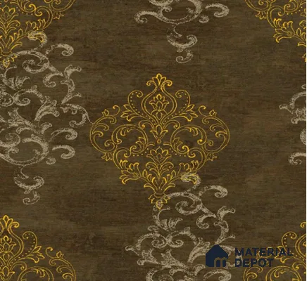 H4D99407 | 10 Meter x 21 Inches Damask Look Wallpaper - 57.05 Sq. Ft. | Minimum 15% wastage during installation
