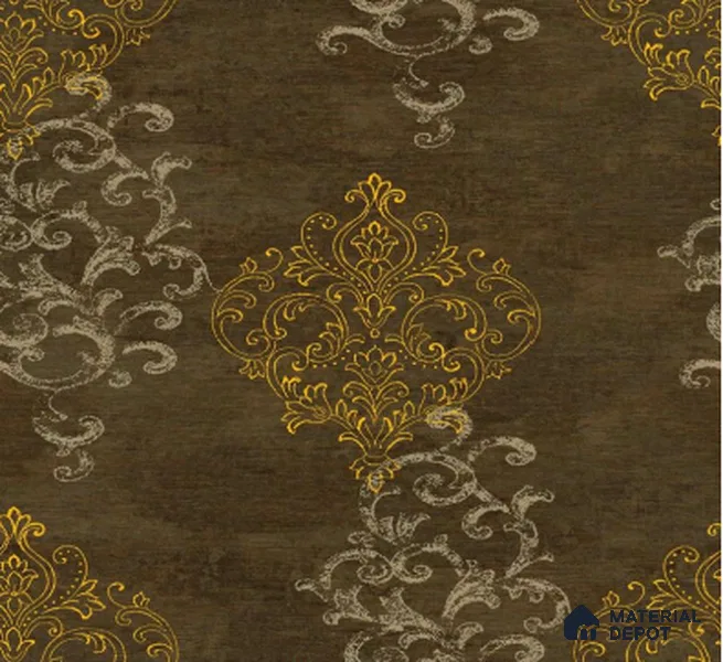 H4D99407 | 10 Meter x 21 Inches Damask Look Wallpaper - 57.05 Sq. Ft. | Minimum 15% wastage during installation