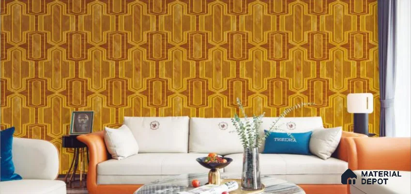 H4D99804 | 10 Meter x 21 Inches Patterned Look Wallpaper - 57.05 Sq. Ft. | Minimum 15% wastage during installation