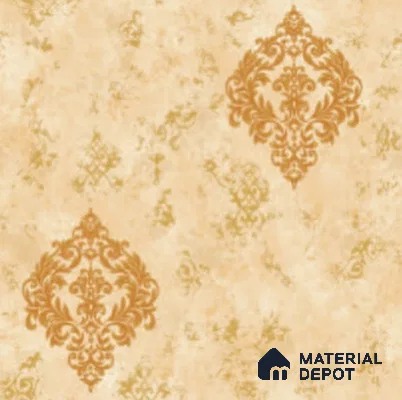 HC222-51 | 10 Meter x 21 Inches Damask Look Wallpaper - 57.37 Sq. Ft. | Minimum 15% wastage during installation