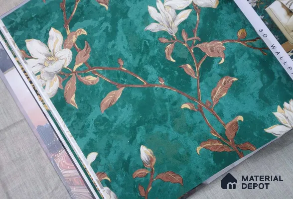 HM114 | 10 Meter x 21 Inches Florals Look Wallpaper - 57.41 Sq. Ft. | Minimum 15% wastage during installation