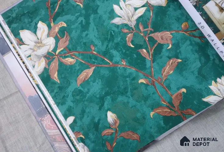 HM114 | 10 Meter x 21 Inches Florals Look Wallpaper - 57.41 Sq. Ft. | Minimum 15% wastage during installation