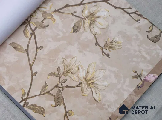 HM116 | 10 Meter x 21 Inches Florals Look Wallpaper - 57.41 Sq. Ft. | Minimum 15% wastage during installation