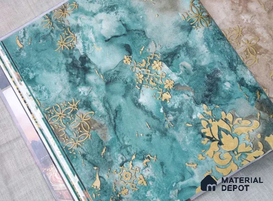 HM125 | 10 Meter x 21 Inches Damask Look Wallpaper - 57.41 Sq. Ft. | Minimum 15% wastage during installation
