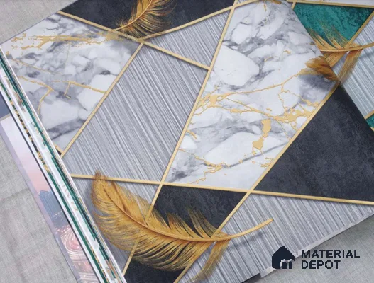 HM131 | 10 Meter x 21 Inches Patterned Look Wallpaper - 57.41 Sq. Ft. | Minimum 15% wastage during installation