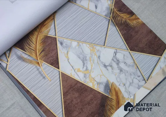 HM134 | 10 Meter x 21 Inches Patterned Look Wallpaper - 57.41 Sq. Ft. | Minimum 15% wastage during installation