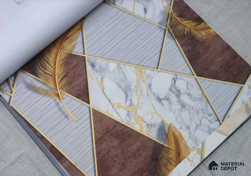HM134 | 10 Meter x 21 Inches Patterned Look Wallpaper - 57.41 Sq. Ft. | Minimum 15% wastage during installation