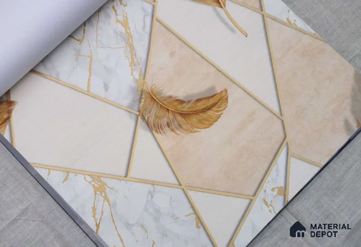 HM135 | 10 Meter x 21 Inches Patterned Look Wallpaper - 57.41 Sq. Ft. | Minimum 15% wastage during installation