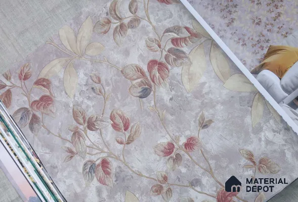 HM140 | 10 Meter x 21 Inches Florals Look Wallpaper - 57.41 Sq. Ft. | Minimum 15% wastage during installation