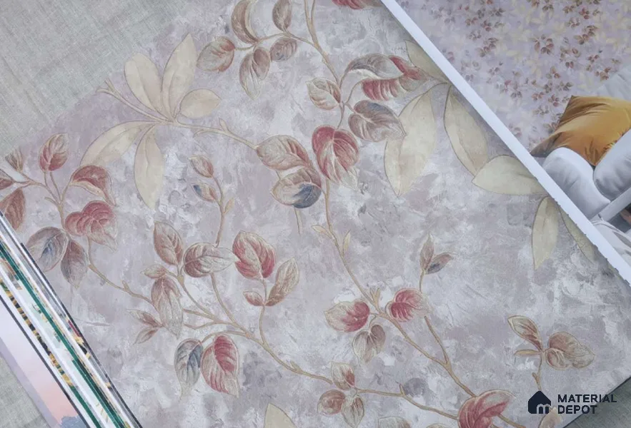 HM140 | 10 Meter x 21 Inches Florals Look Wallpaper - 57.41 Sq. Ft. | Minimum 15% wastage during installation