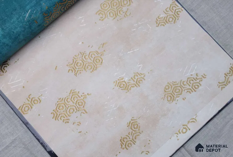 HM155 | 10 Meter x 21 Inches Patterned Look Wallpaper - 57.41 Sq. Ft. | Minimum 15% wastage during installation