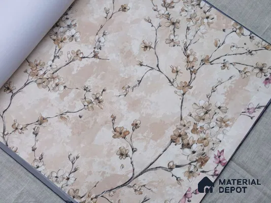 HM158 | 10 Meter x 21 Inches Florals Look Wallpaper - 57.41 Sq. Ft. | Minimum 15% wastage during installation