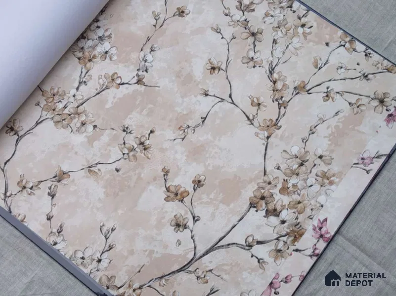 HM158 | 10 Meter x 21 Inches Florals Look Wallpaper - 57.41 Sq. Ft. | Minimum 15% wastage during installation