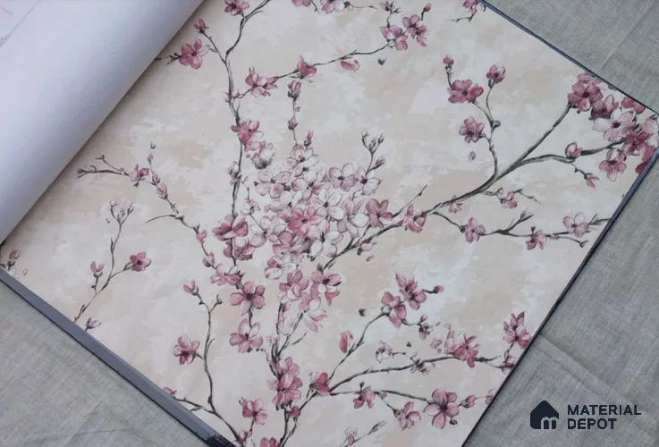 HM159 | 10 Meter x 21 Inches Florals Look Wallpaper - 57.41 Sq. Ft. | Minimum 15% wastage during installation