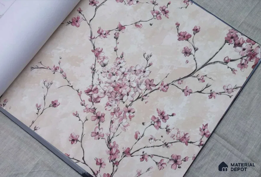 HM159 | 10 Meter x 21 Inches Florals Look Wallpaper - 57.41 Sq. Ft. | Minimum 15% wastage during installation