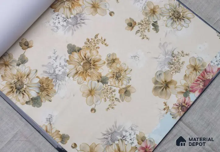 HM162 | 10 Meter x 21 Inches Florals Look Wallpaper - 57.41 Sq. Ft. | Minimum 15% wastage during installation