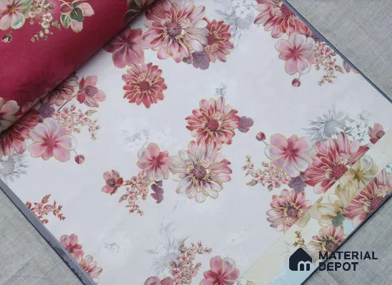 HM163 | 10 Meter x 21 Inches Florals Look Wallpaper - 57.41 Sq. Ft. | Minimum 15% wastage during installation
