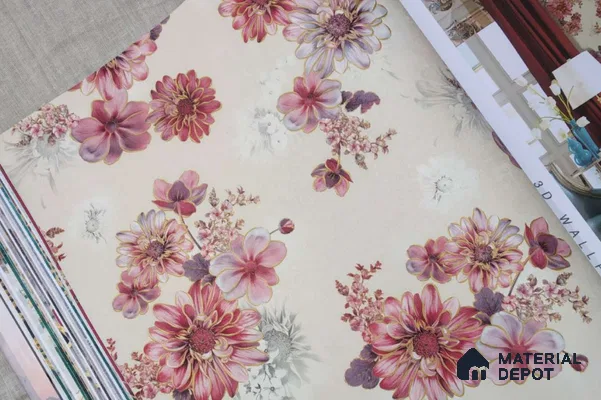 HM165 | 10 Meter x 21 Inches Florals Look Wallpaper - 57.41 Sq. Ft. | Minimum 15% wastage during installation