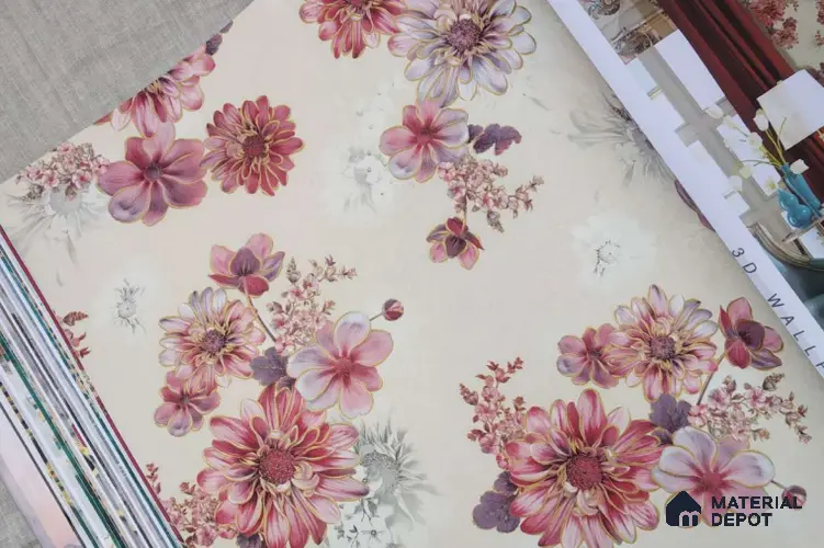 HM165 | 10 Meter x 21 Inches Florals Look Wallpaper - 57.41 Sq. Ft. | Minimum 15% wastage during installation