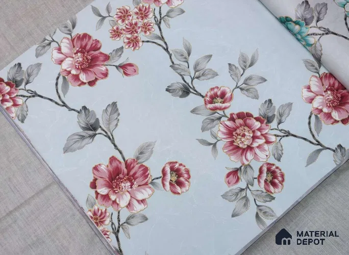 HM167 | 10 Meter x 21 Inches Florals Look Wallpaper - 57.41 Sq. Ft. | Minimum 15% wastage during installation